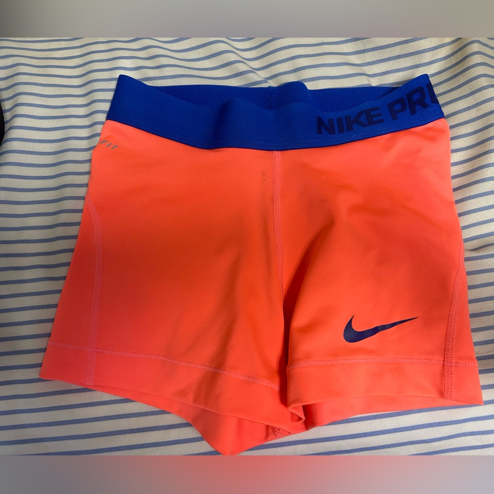 COPY - Orange/pink Nike pros never worn size XS